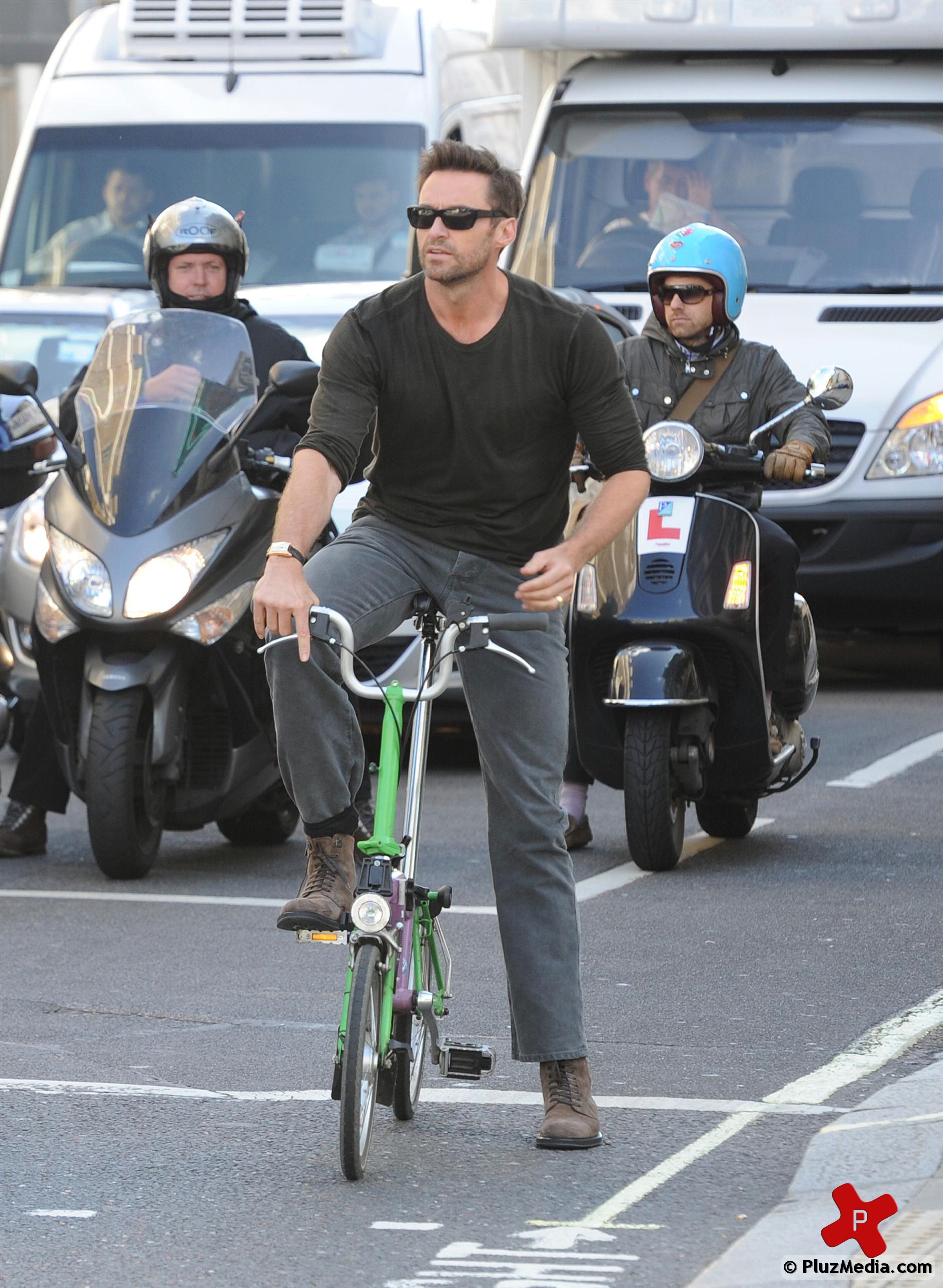 Hugh Jackman leaves the Radio 1 studios Photos | Picture 75430